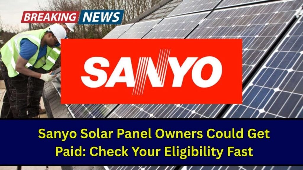 Sanyo Solar Panel Owners Could Get Paid: Check Your Eligibility Fast 1 Sanyo Solar Panel Owners Could Get Paid